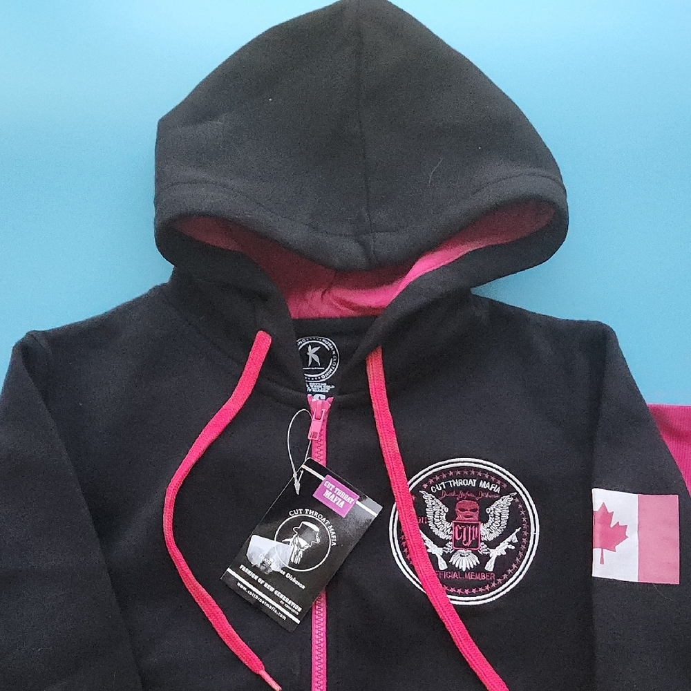 Black and Pink Hoodie
